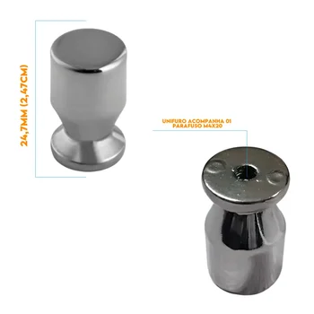 Puxador Armario Taça Unifuro Cromado 500207 (1)
