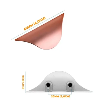 Puxador Armario Concha Aberta 20mm 60mm Rose 5022320