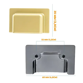 Puxador Armario Viale 32mm Dourado Fosco 5008132 (1)