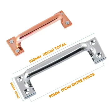 Puxador Alça 100mm Rose 5022100