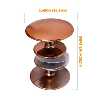 Puxador Box Redondo Medio Rose 3522202