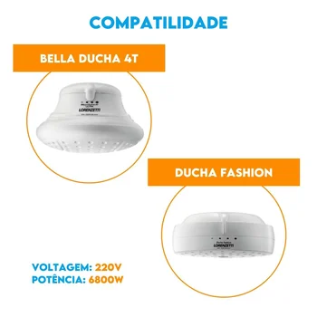 Resistência Pratimix 220v 6800w Bella Ducha 4T - 581021
