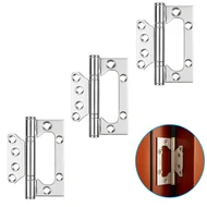 Dobradiça sem cava para portas Inox 4X3 Polido S/Rebaixo