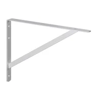 Mão Francesa Leve 30 cm Suporte Fixo Branco