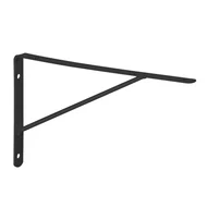 Mão Francesa Leve Barra Redonda 30 cm Suporte Fixo Preto