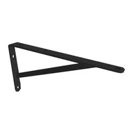 Mão Francesa Reforçada 30 cm Suporte Fixo Preto