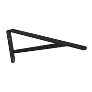 Mão Francesa Reforçada 25 cm Suporte Fixo Preto