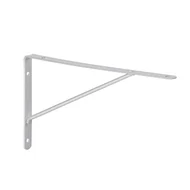 Mão Francesa Leve Barra Redonda 20 cm Suporte Fixo Branco