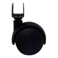 Rodinha RD40 Chapa U Para Berço 15x40mm Sem Trava Preto
