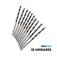 10 Brocas de 3 Pontas Irwin 100x7mm Para Madeira IW1855