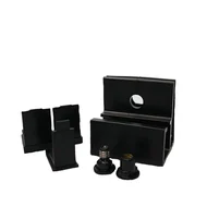 Conjunto De Acesso Livre Preto Para Kit Versatik Tec-Vidro