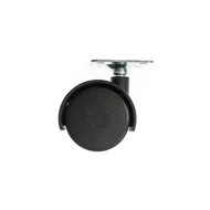 Rodizio Duplo 40mm Plastico Sem Trava Chapa Giratorio Moveis