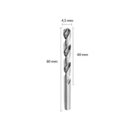 Broca de Aço Rápido pra Metal DIN 338 de 4.5mm x 80mm IRWIN