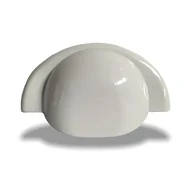Puxador Concha 64mm Branco 6,4cm