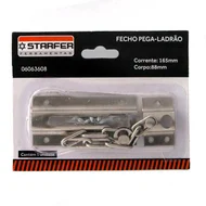 Fecho Para Porta Pega Ladrão Cromado Starfer Total Segurança