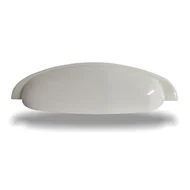 Puxador Concha 128mm Branco  12,8 cm