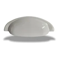 Puxador Concha 96mm Branco 9,6 cm