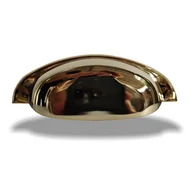 Puxador Concha 96mm Dourado Brilho 9,6 cm