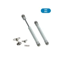 Pistão a Gás Mini 80N 8Kg Branco Amortecedor Para Móveis