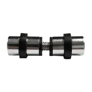 Suporte De Vidro Cromado Duplo Para Vitrine Com Borracha