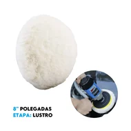 Boina Lã Amarrar Face Única Branca Super Macia 8" polegadas