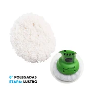 Boina Dupla Face Branca Normal 8" polegadas