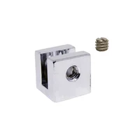 Suporte Fenda Quadrada Premium 10mm Para Prateleira De Vidro