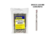 10 Broca Irwin Videa 3mm Concreto Iw899 Profissional