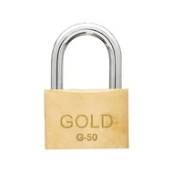 Cadeado Gold Latão Linha Yale 50MM Trava Dupla Anti micha