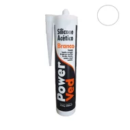 Silicone Acético Adesivo Para Vedação 280ml Power Ved Branco
