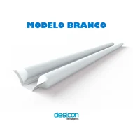 Veda Porta Rolinho Impermeável 80cm Bloqueia Poeira e Insetos Branco