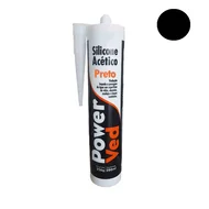 Silicone Acético uso Profissional PowerVed Preto