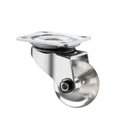 Rodizio Giratório Gel Silicone Transparente 35mm Sem Trava