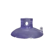 1000 Ventosa PVC Transparente 40mm De Diâmetro Cabeça Reta Com Canal