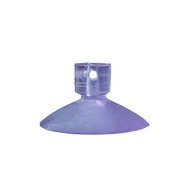 1000 Ventosa PVC Transparente 30mm De Diâmetro Com Canal