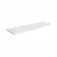 Prateleira de Madeira Branco 100x20 com Suporte Invisível