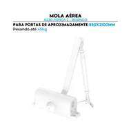 Mola Aérea A530 Força 2 Branco Soprano Fechamento Porta até 85cm 45kg