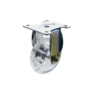 Rodízio Fixo de 50mm em Silicone Transparente