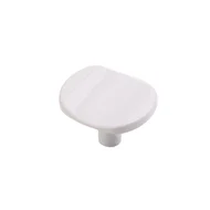 Puxador Ponto 32mm x 38mm Branco Brilhante