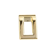 Puxador Armario Argola Quadrado Dourado Brilho