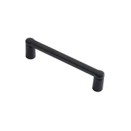 Puxador Armario Alça Reto 96mm Preto Fosco
