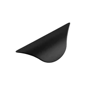 Puxador Armario Concha Aberta 20mm 60mm Preto Fosco