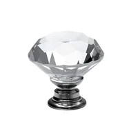 Puxador Cristal Clássico 30mm Cromado