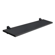 Prateleira 40x20cm de Madeira com Suporte Clip Preto