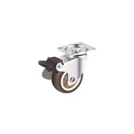 Rodizio Vintage 25mm Borracha Com Trava